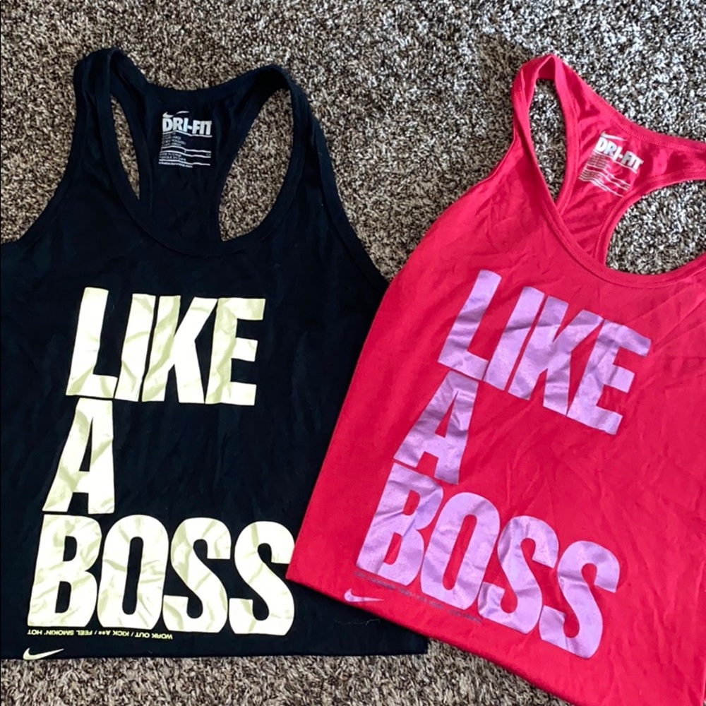2 Nike dri- fit tanks